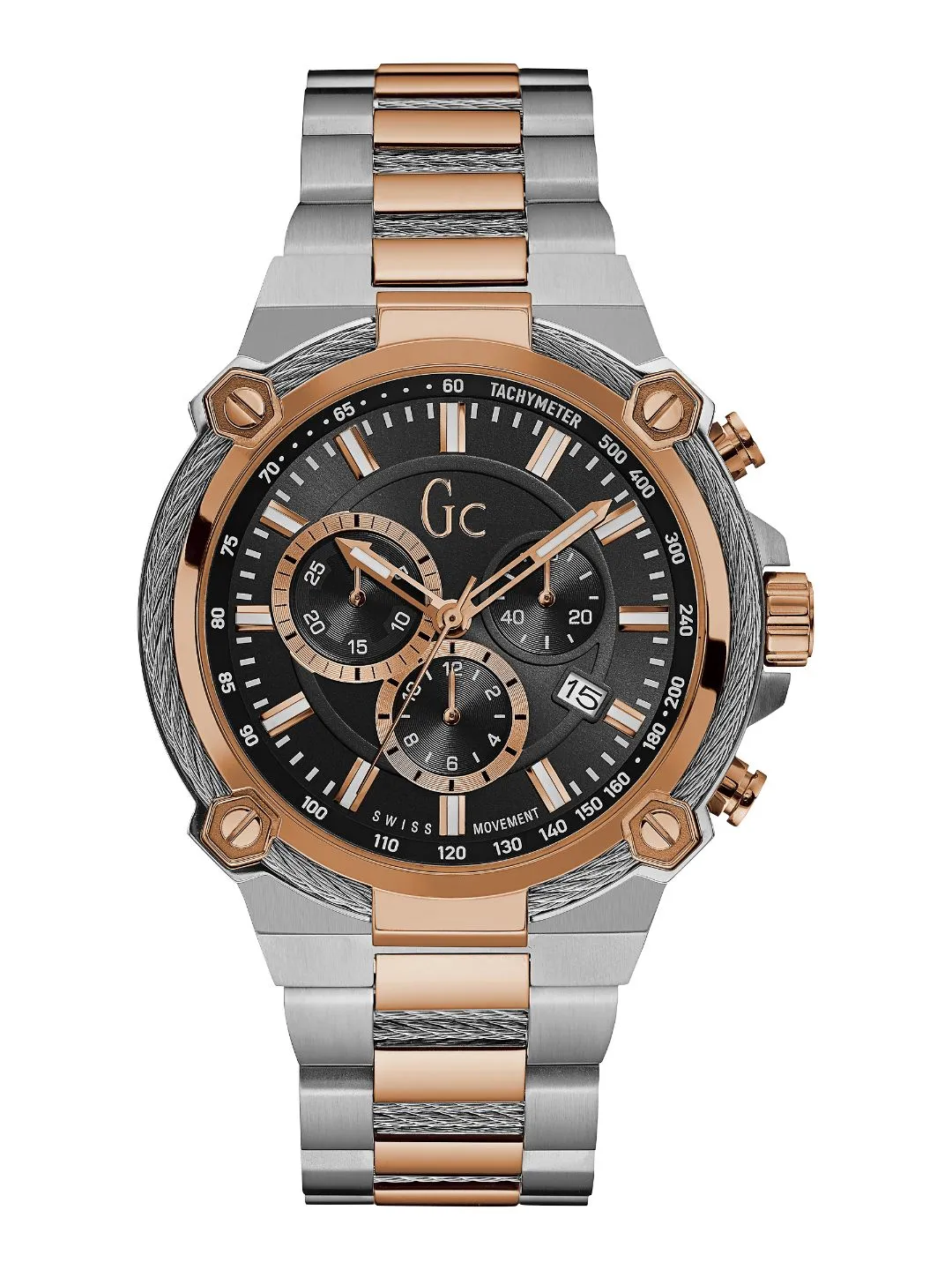 GC Gents Wrist Watch Black - Y24002G2