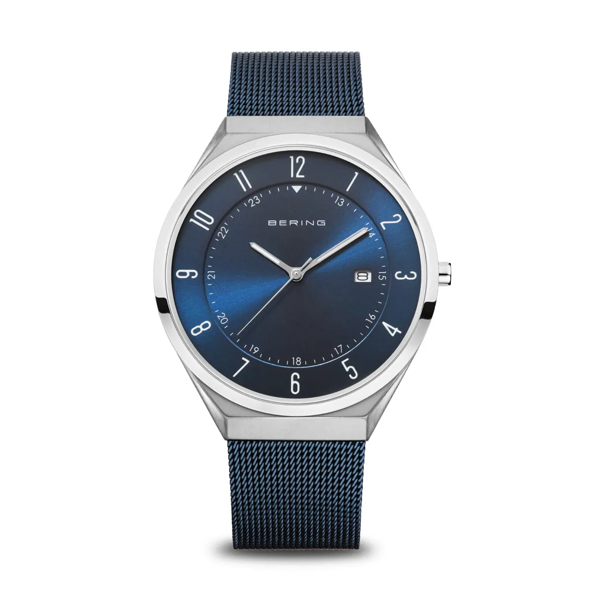 Gentlemen's Bering 40mm PVD Stainless Steel Milanese Quartz Bracelet Watch, 18740-808