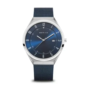 Gentlemen's Bering 40mm PVD Stainless Steel Milanese Quartz Bracelet Watch, 18740-808