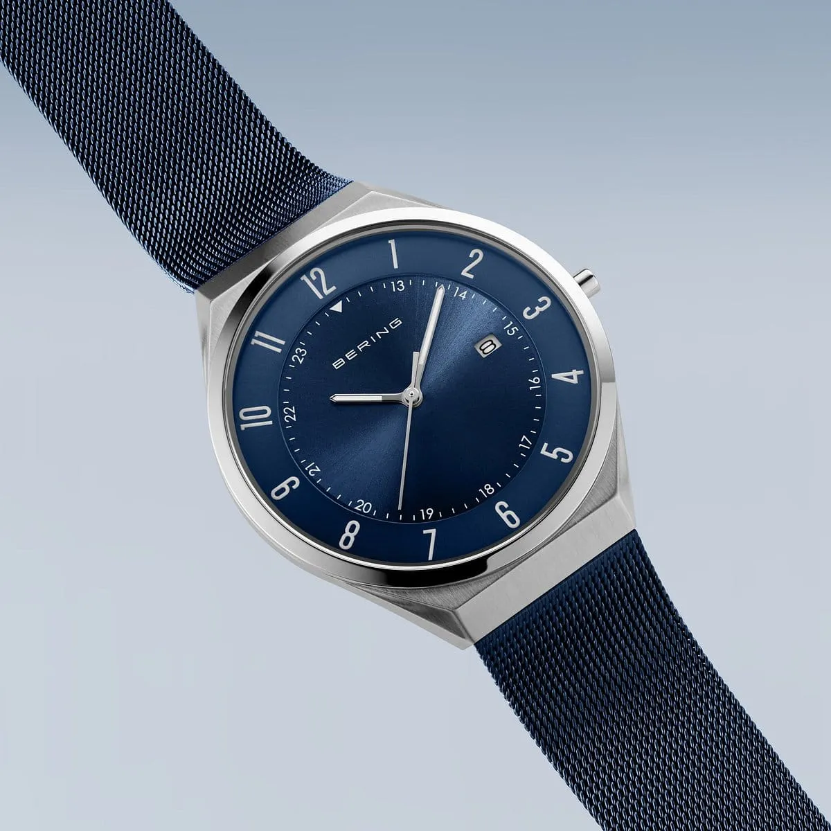 Gentlemen's Bering 40mm PVD Stainless Steel Milanese Quartz Bracelet Watch, 18740-808