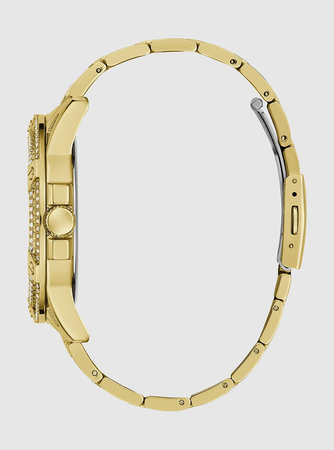 Gold King Animal Print Dial Link Watch