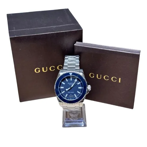 Gucci Dive Quartz Blue Dial Stainless Steel Men's Watch