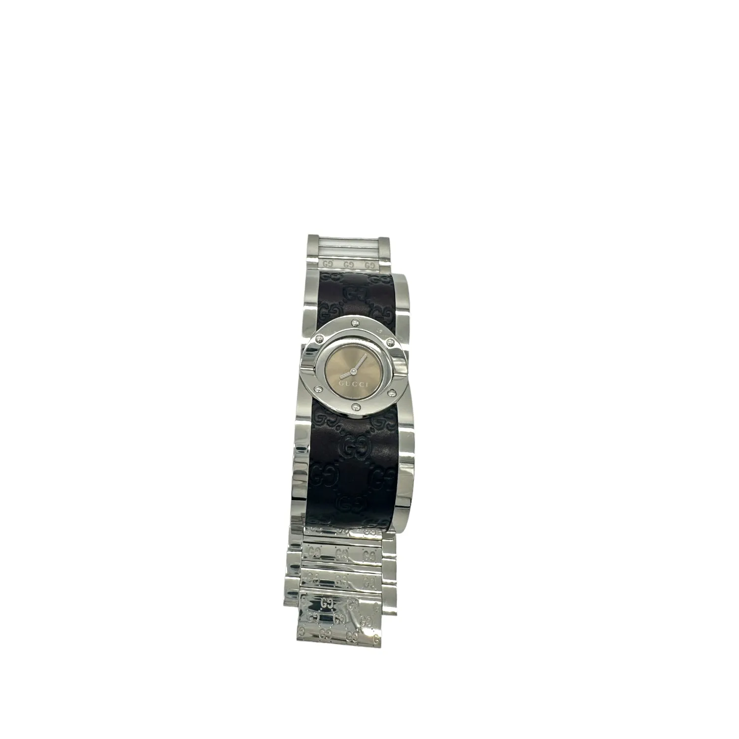 Gucci Twirl Collection Watch/Brown Leather