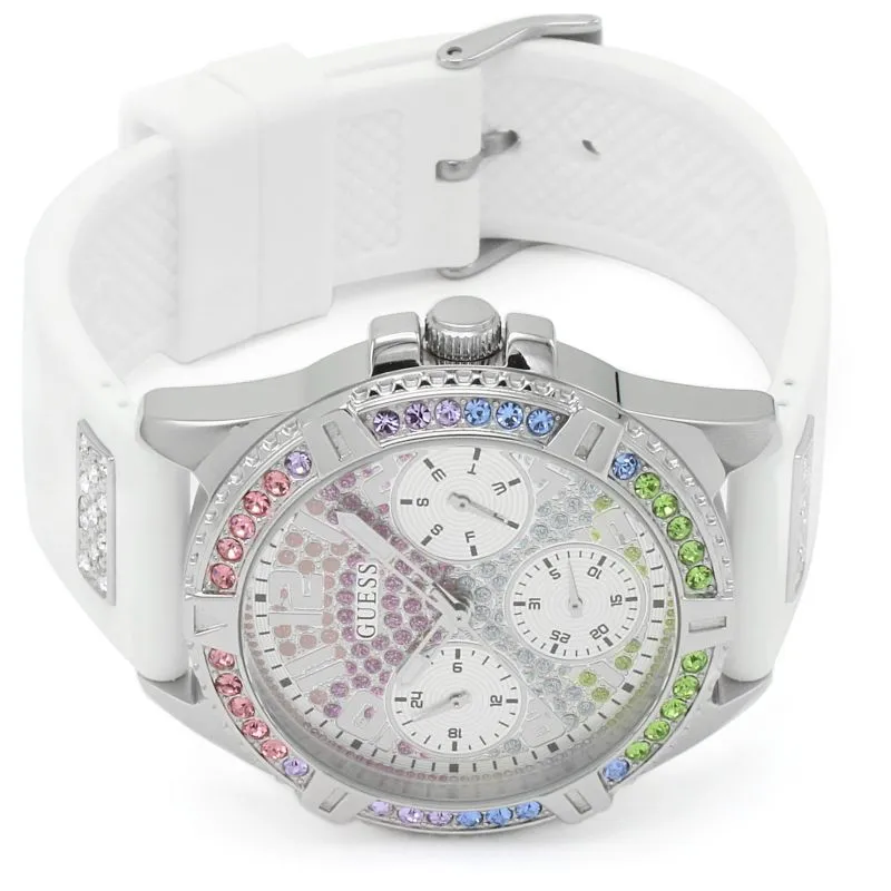 Guess Frontier Silver Case Women's Watch GW0045L1