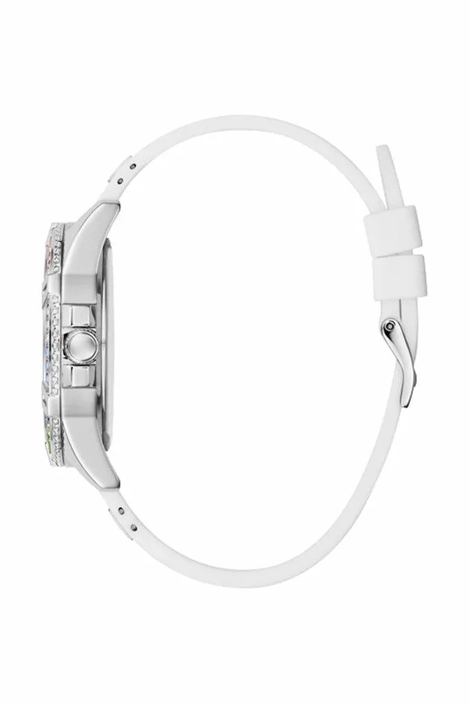 Guess Frontier Silver Case Women's Watch GW0045L1