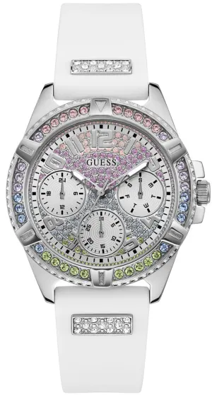 Guess Frontier Silver Case Women's Watch GW0045L1