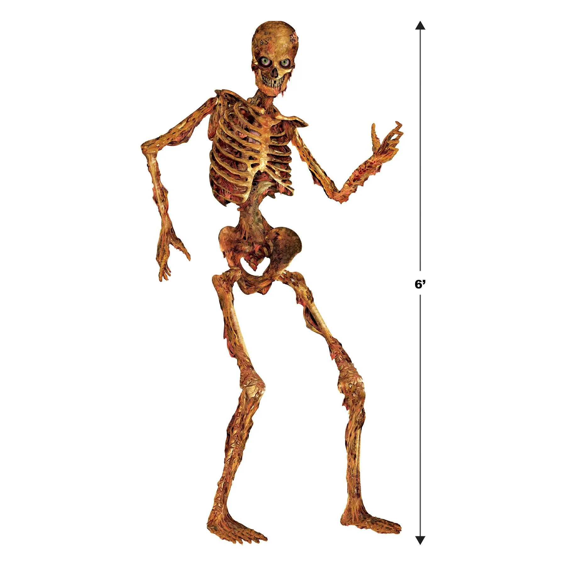 Halloween Jointed Skeleton- Orange