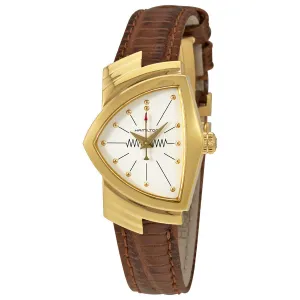 Hamilton Ventura White Dial Shield Shaped Ladies Watch H24101511