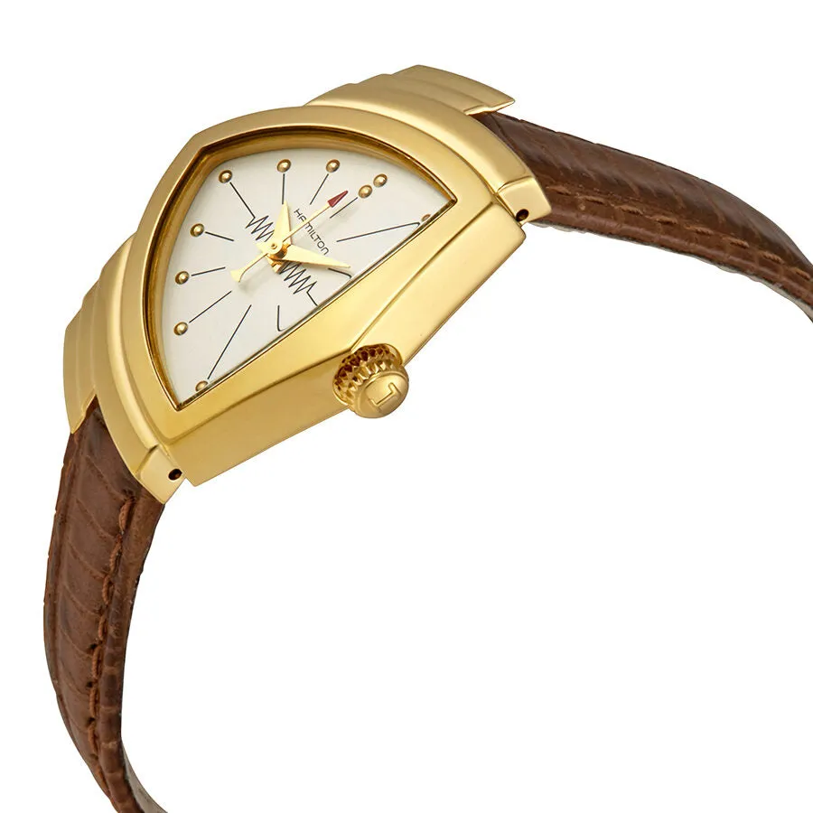 Hamilton Ventura White Dial Shield Shaped Ladies Watch H24101511