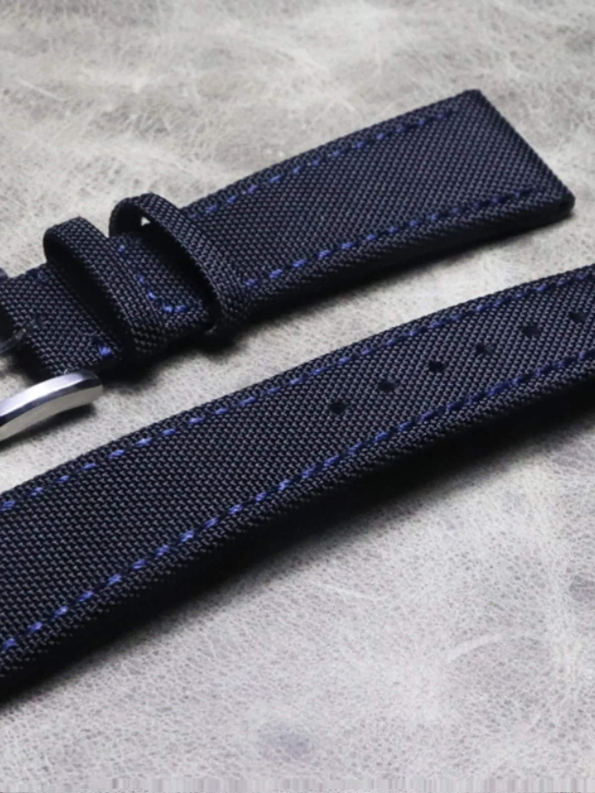 Handmade Sports Watch Strap Outdoor Mountaineering Watch High Quality 20mm22mm Composite Fiber Strap Genuine Leather Strap