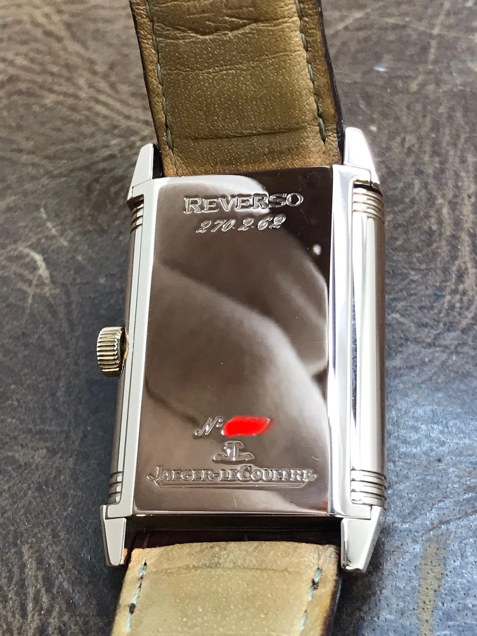Jaeger-Lecoultre Reverso 18K Rose Gold 270.2.62 Silver Dial Manual winding Men's Watch