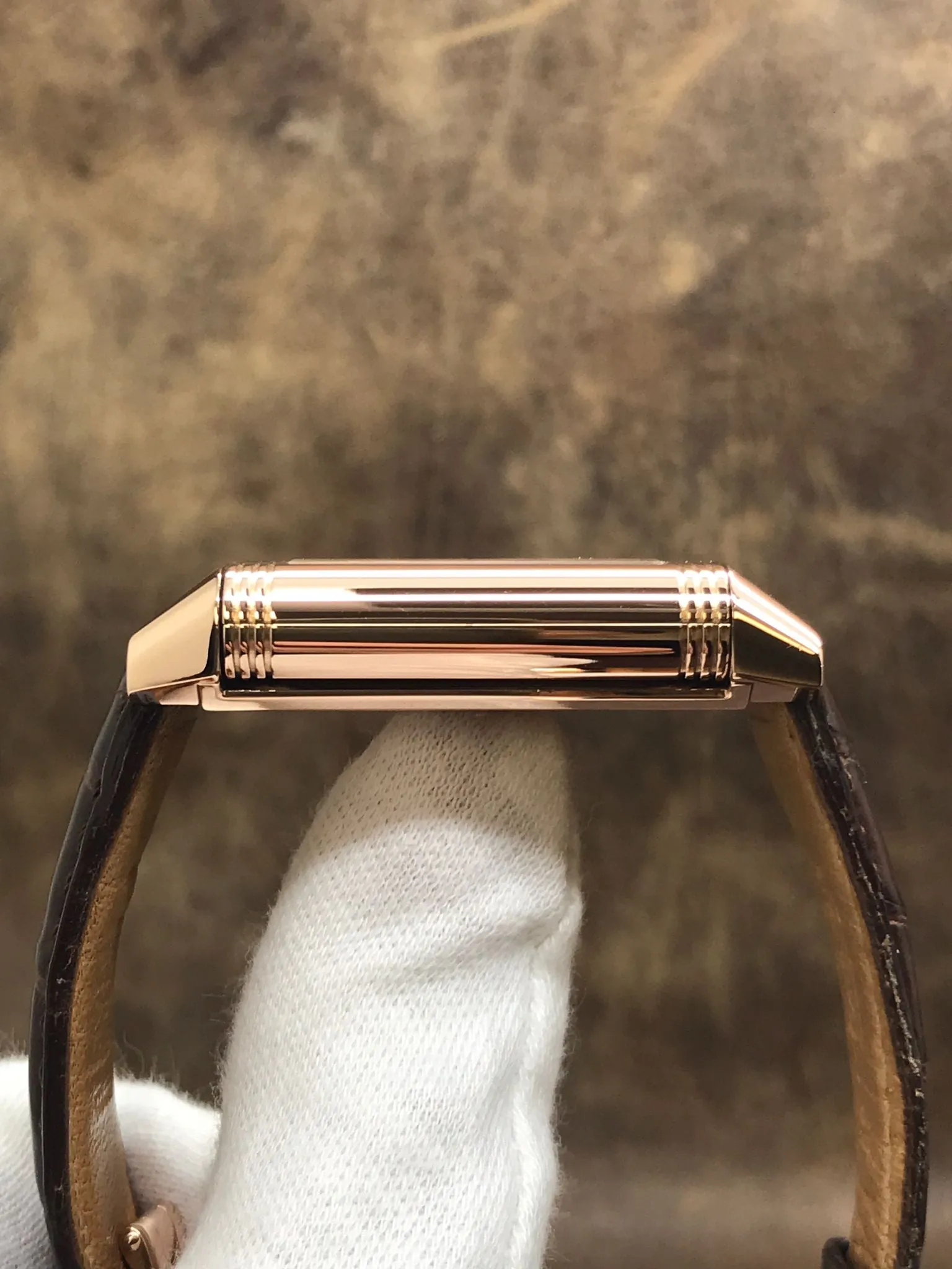 Jaeger-Lecoultre Reverso 18K Rose Gold 270.2.62 Silver Dial Manual winding Men's Watch
