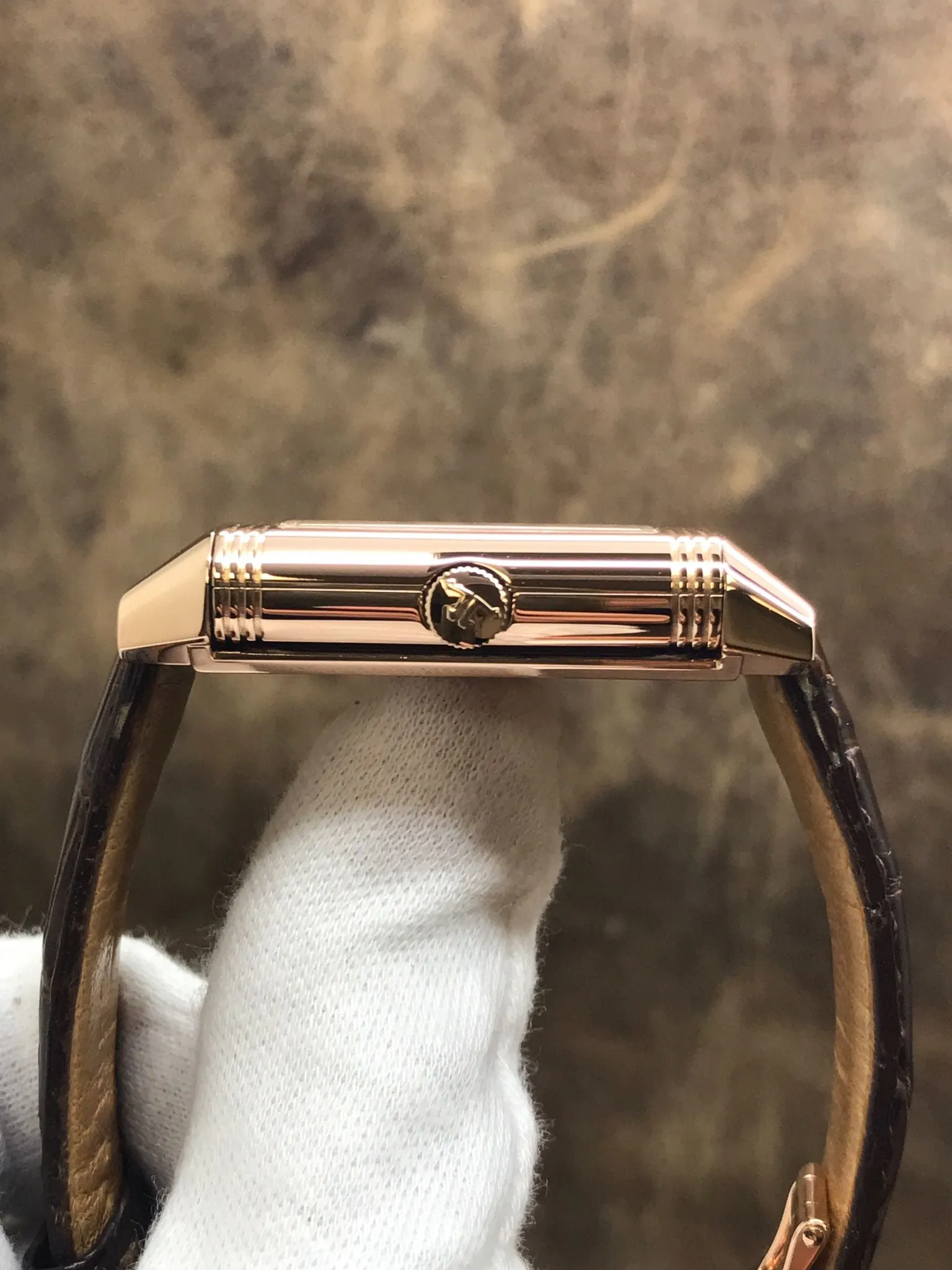 Jaeger-Lecoultre Reverso 18K Rose Gold 270.2.62 Silver Dial Manual winding Men's Watch