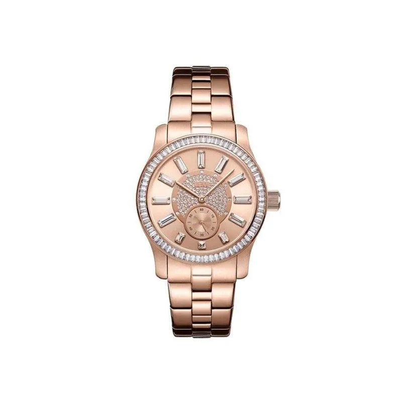 JBW Celine 0.09 ctw Diamond 18k Rose Gold-Plated Stainless-Steel Women's Watch - J6349D