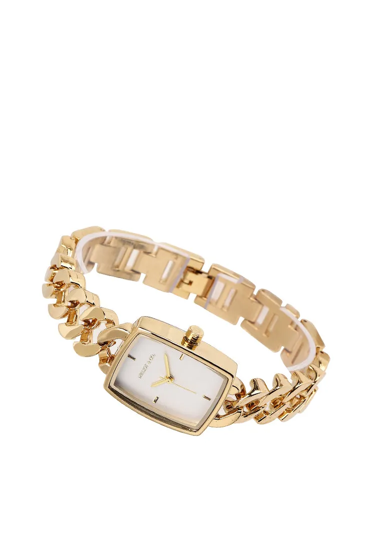 Kayla Gold Stainless Steel Analog Watch (Gold)