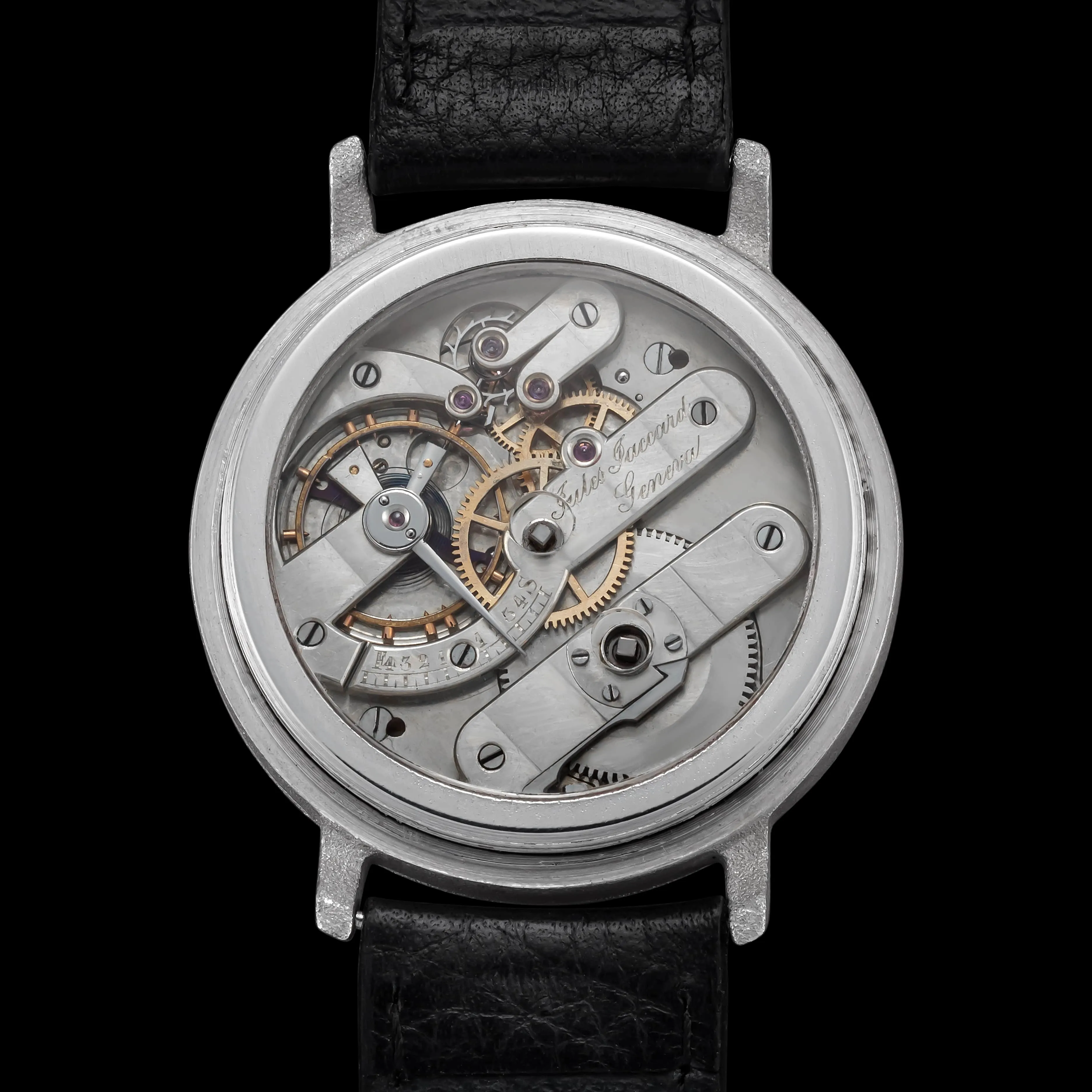 KEY-WIND Men's Wristwatch Restored JULES JACCARD Swiss Vintage Movement