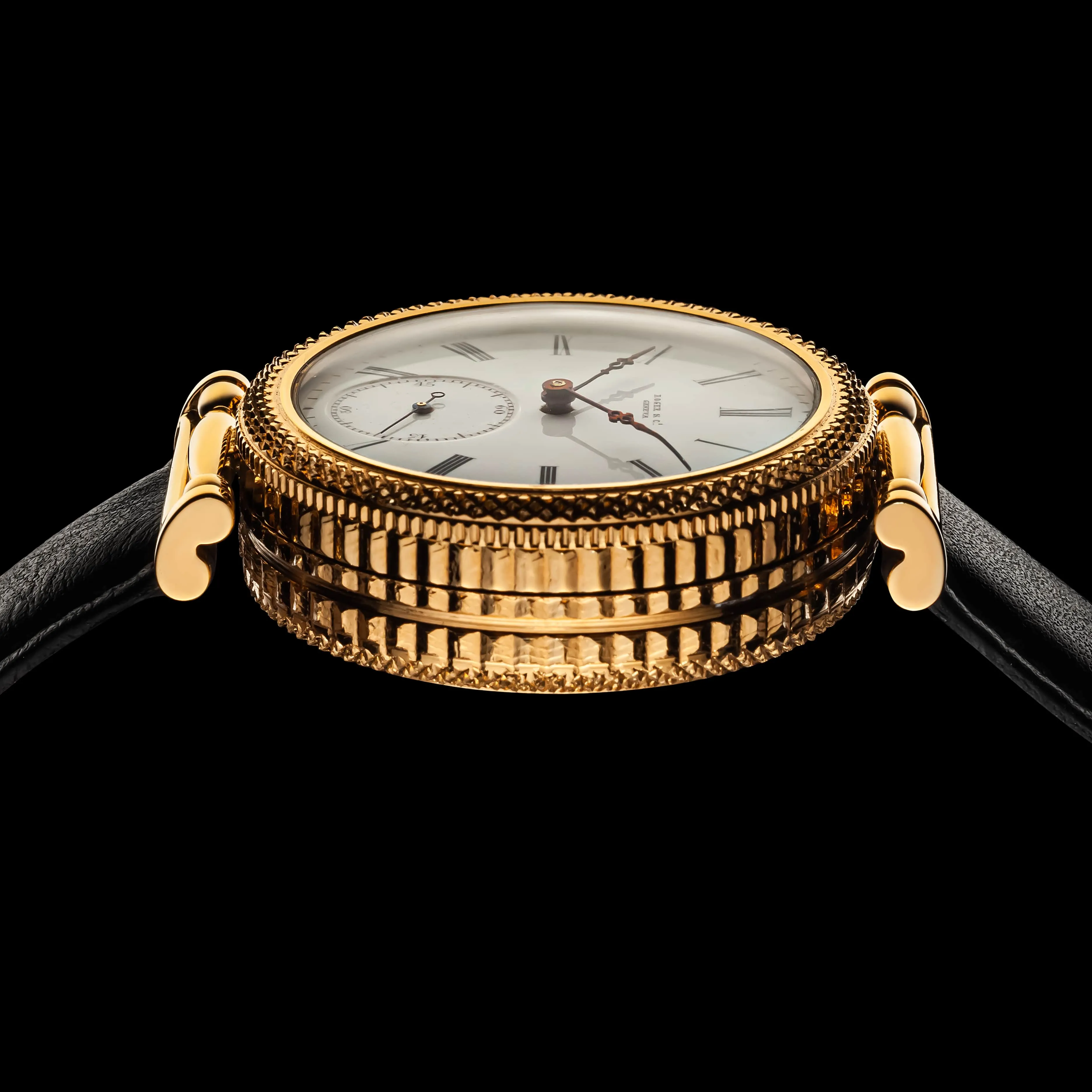 KEY WIND Men's Wristwatch Vintage ROGER & Co., GENEVA Mechanical Movement