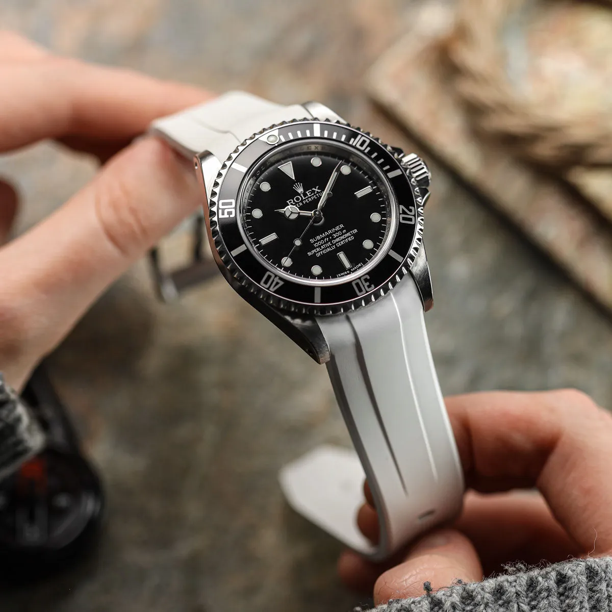 Kingsand ZULUDIVER Rubber Watch Strap - Abyss Black