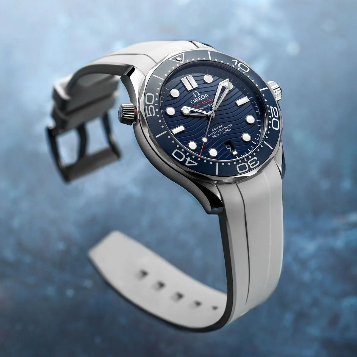 Kingsand ZULUDIVER Rubber Watch Strap - Abyss Black