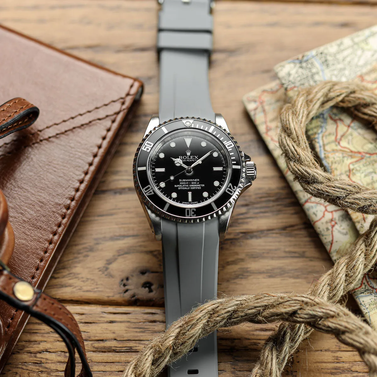Kingsand ZULUDIVER Rubber Watch Strap - Abyss Black
