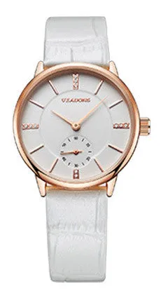 Ladies Watches 2016 Top Brand Luxury Female Women Girl Casual Dress Ultra Thin Wrist Watch Simple Rose Gold Dial Clock 30m Diver