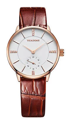 Ladies Watches 2016 Top Brand Luxury Female Women Girl Casual Dress Ultra Thin Wrist Watch Simple Rose Gold Dial Clock 30m Diver