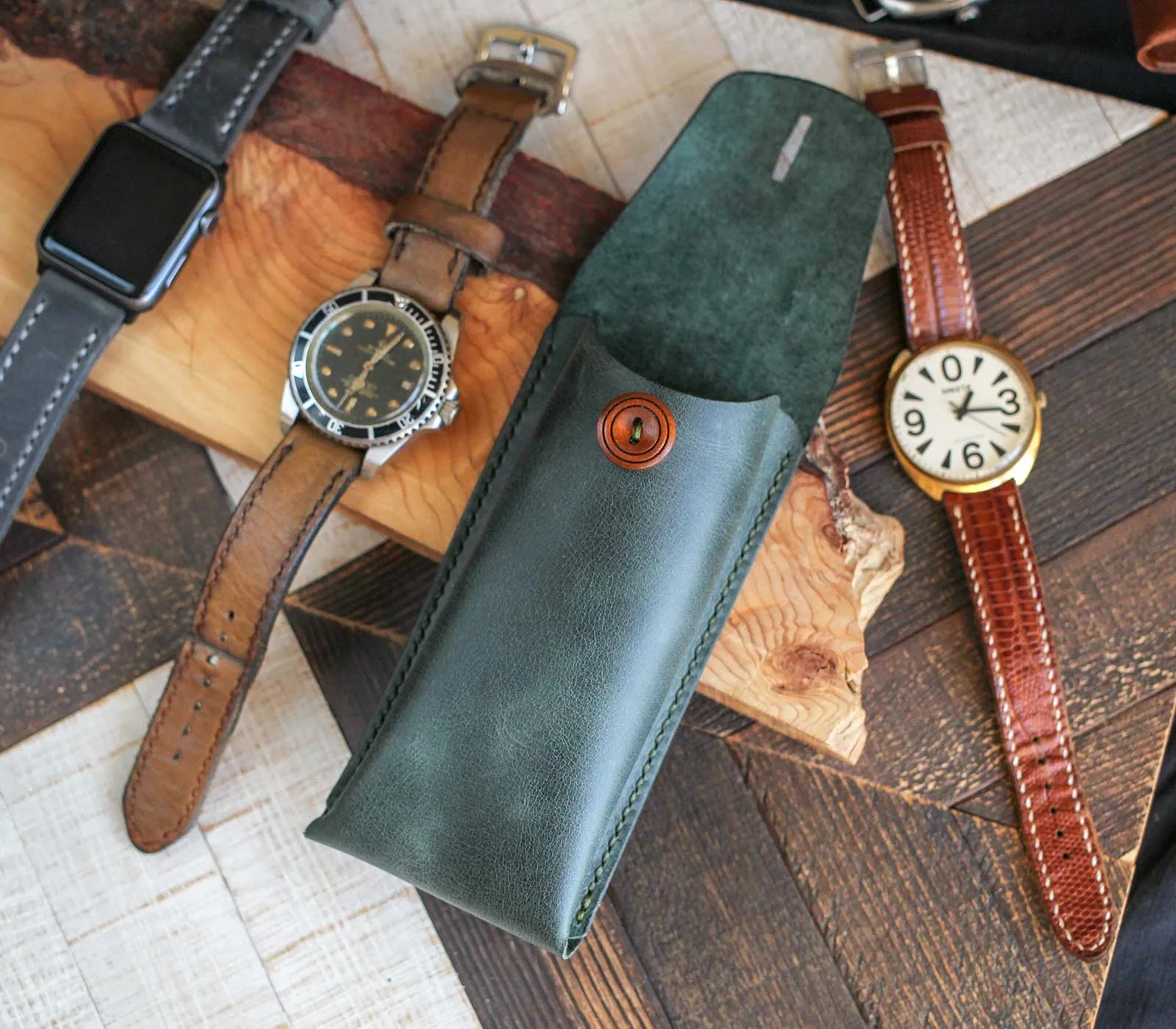 Leather Watch Pouch