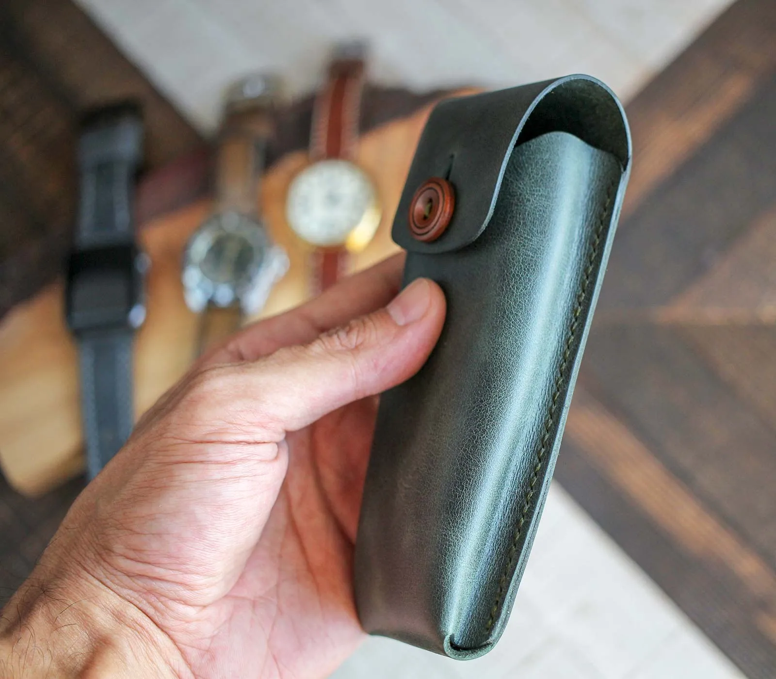 Leather Watch Pouch