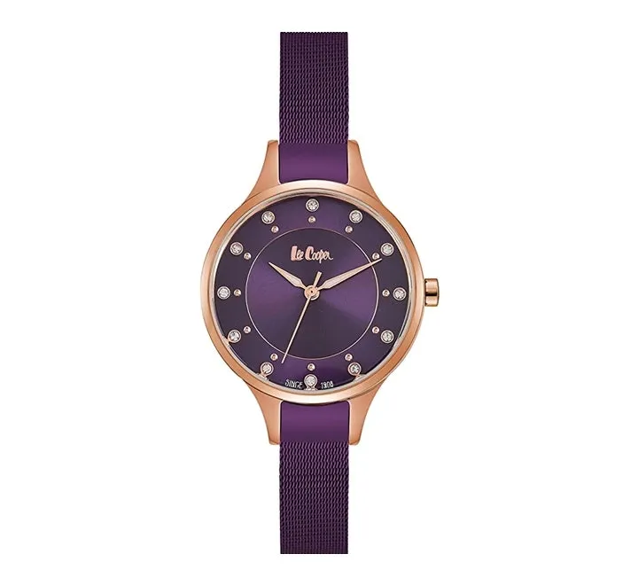 Lee Cooper Women's Watch Analog, Purple Dial Purple Strap,  LC06620.480