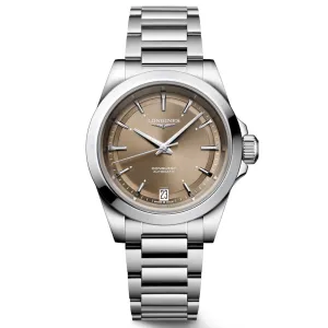 Longines Conquest 34mm Brown Dial Automatic Ladies Watch L3.430.4.62.6