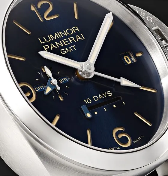 Luminor 1950 10 Days GMT Automatic 44mm Stainless Steel and Alligator Watch