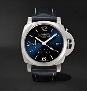 Luminor 1950 10 Days GMT Automatic 44mm Stainless Steel and Alligator Watch