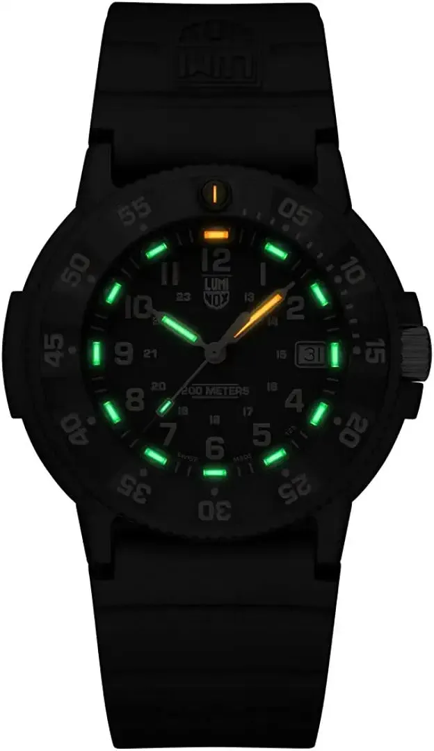 Luminox Men's Navy Seal 3000 EVO Series 43mm Analog Black Old Radium Dive Watch