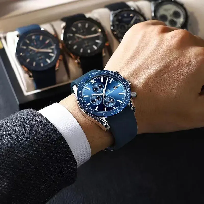Luxury Men's Watches Silicone Strap