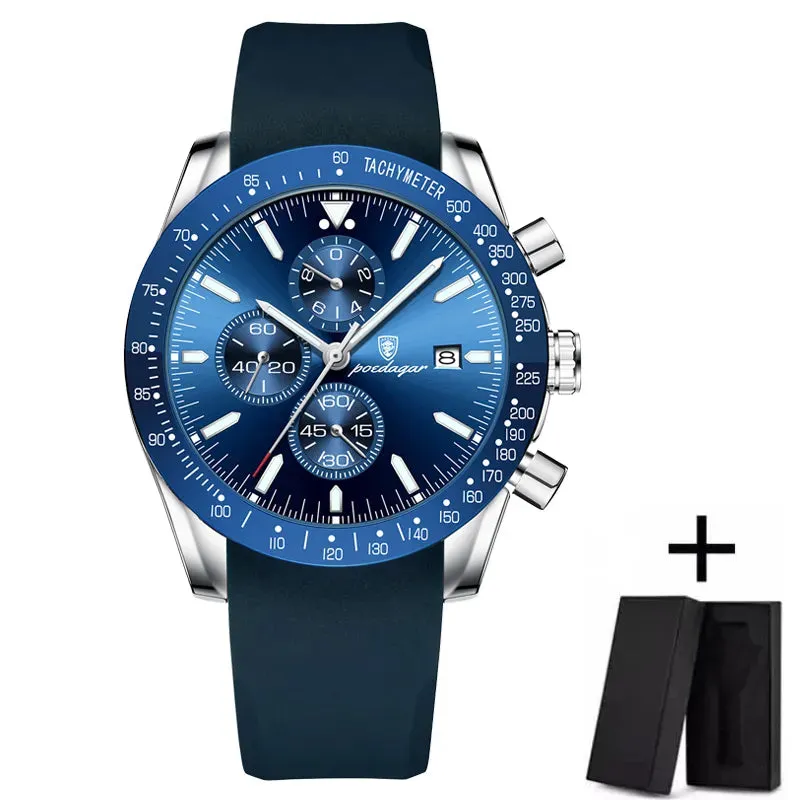Luxury Men's Watches Silicone Strap