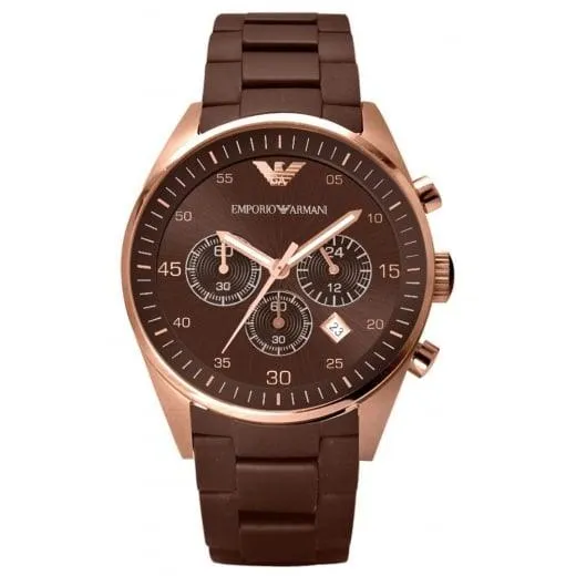Men's AR5890 Brown Sport Chronograph Watch