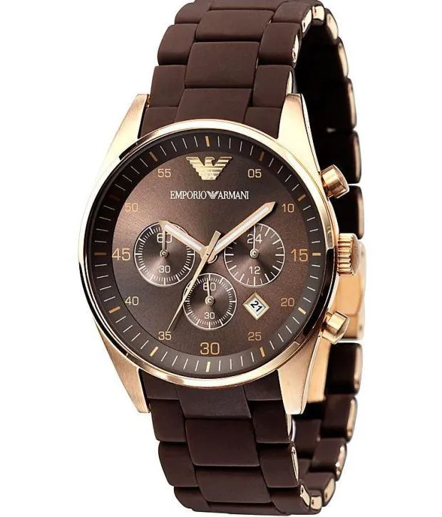 Men's AR5890 Brown Sport Chronograph Watch