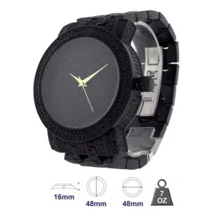Men's Elegant Bling Metal Watch - Model 1255-D