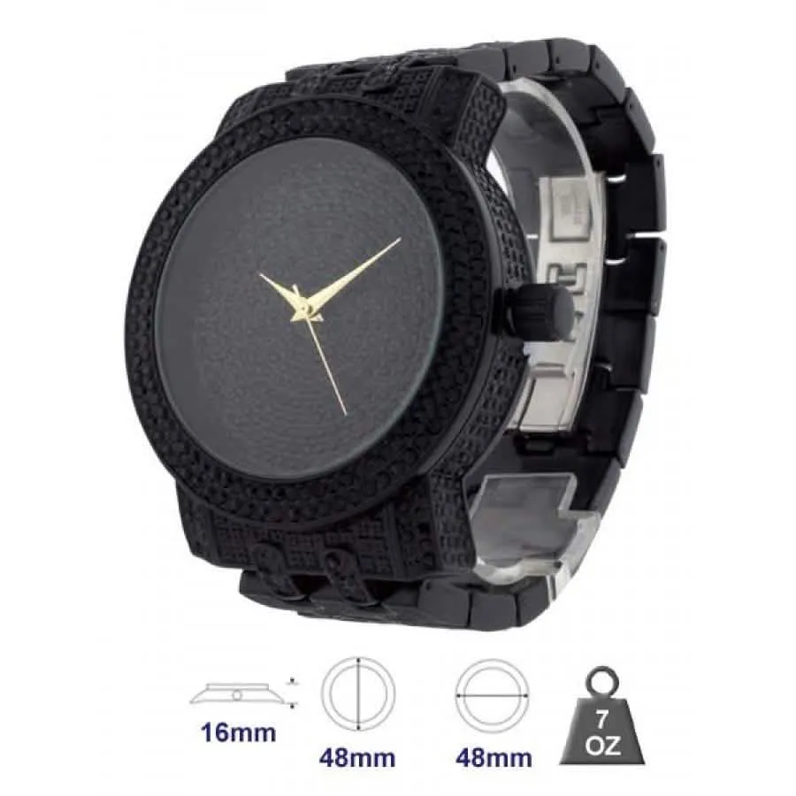Men's Elegant Bling Metal Watch - Model 1255-D