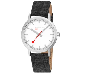 Mondaine CLASSIC 40mm, modern casual watch, grey, A660.30360.17SBB