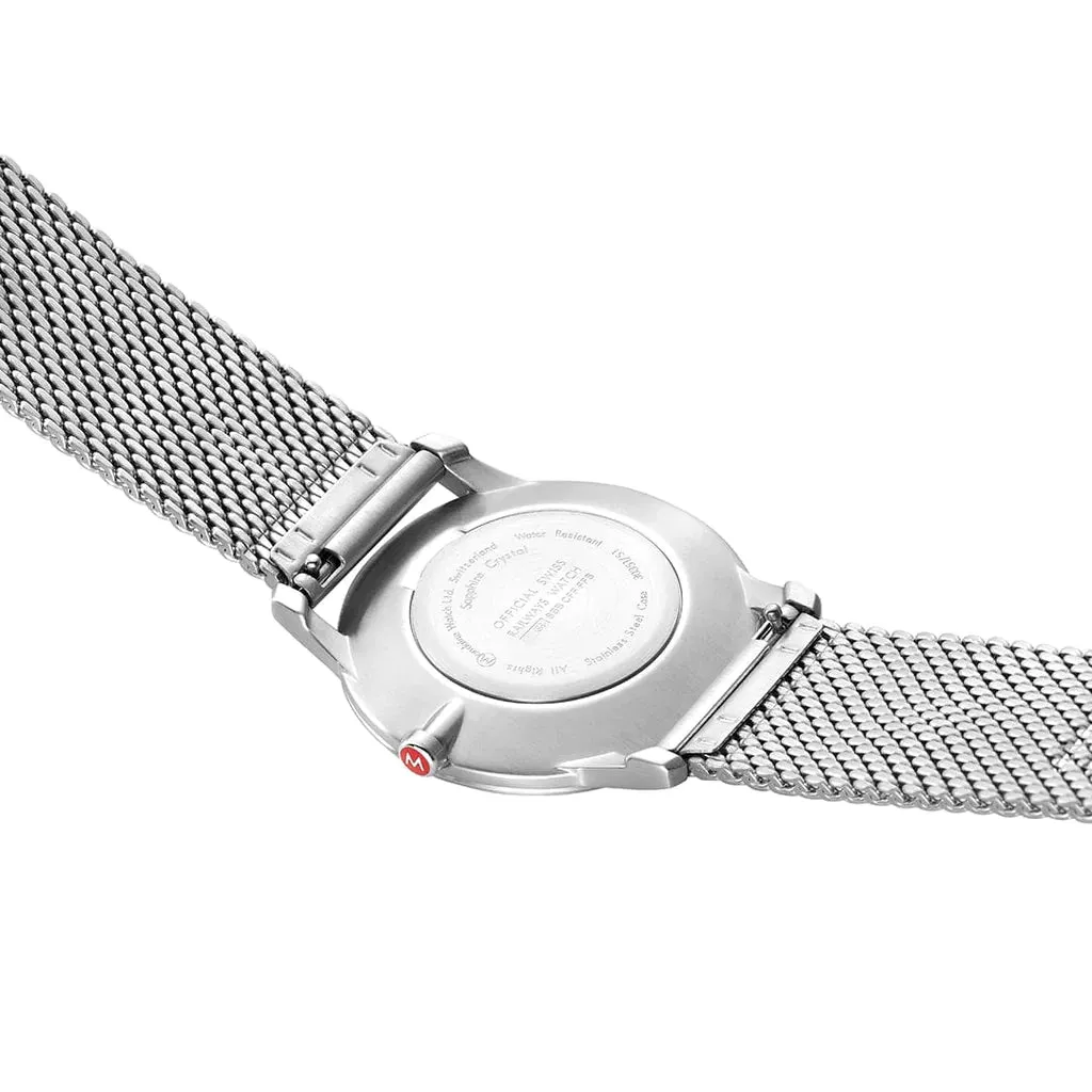 MONDAINE SIMPLY ELEGANT STAINLESS STEEL WATCH