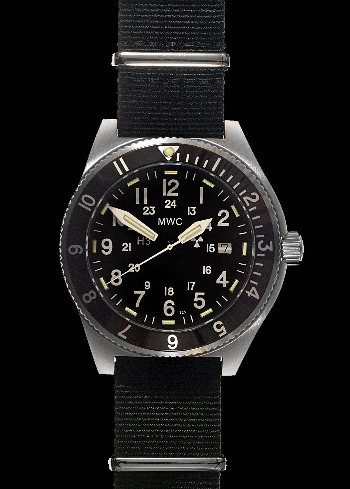 MWC 300m Water Resistant Stainless Steel Tritium GTLS Navigator Watch