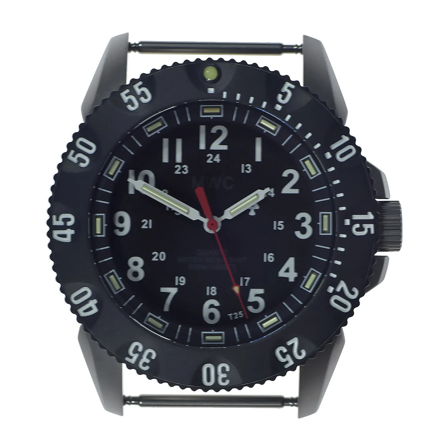 MWC P656 2023 Model Titanium Tactical Series Watch with GTLS Tritium and Ten Year Battery Life (Non Date Version)