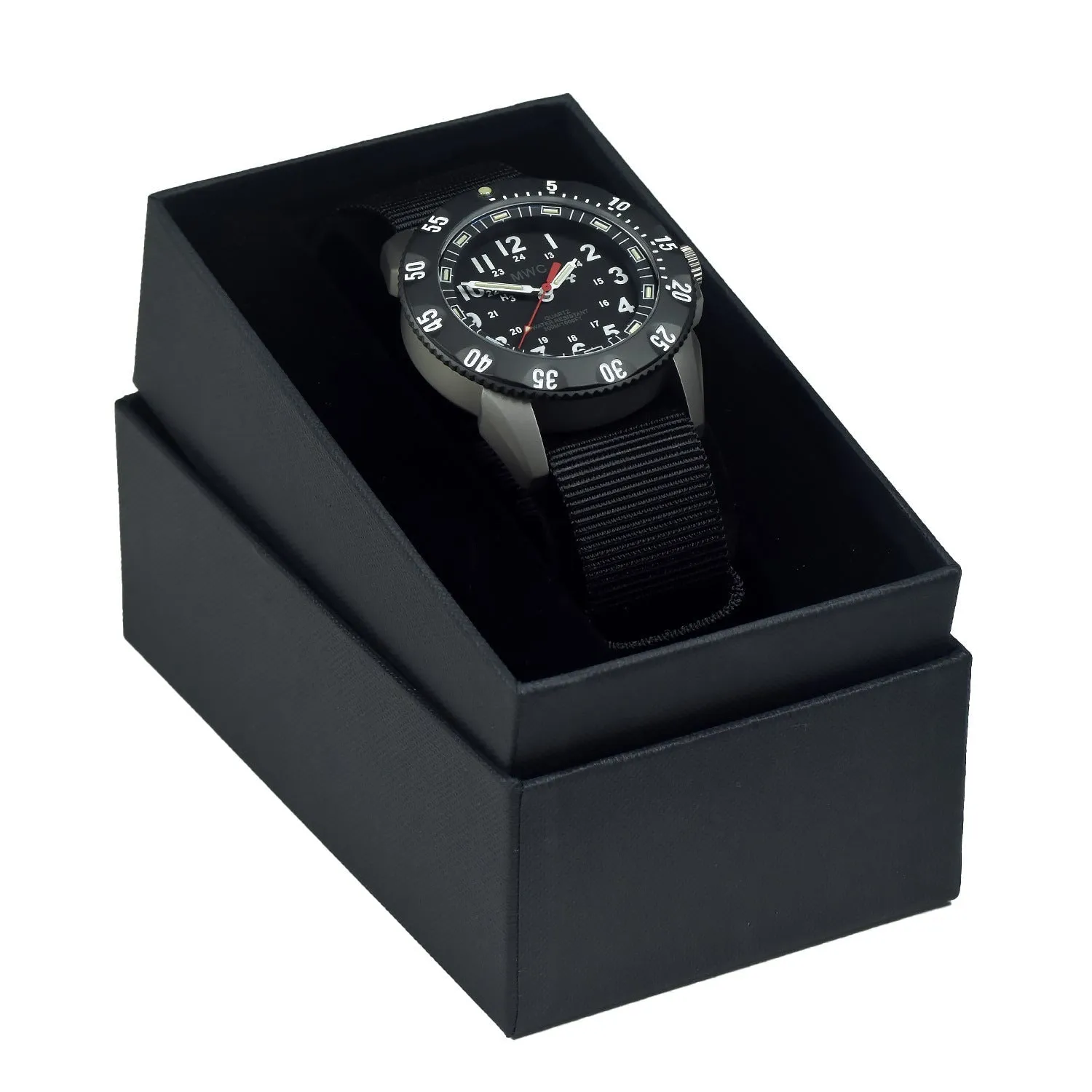 MWC P656 2023 Model Titanium Tactical Series Watch with GTLS Tritium and Ten Year Battery Life (Non Date Version)
