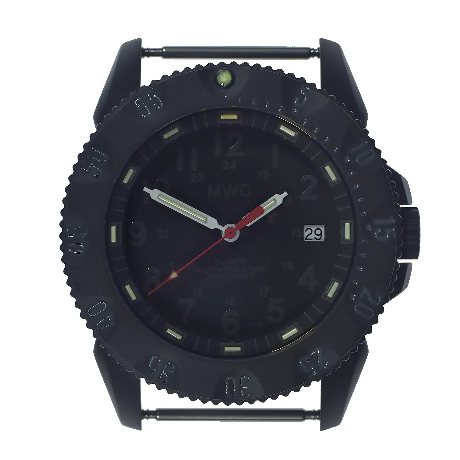 MWC P656 2023 Model Titanium Tactical Series Watch with Subdued Dial, GTLS Tritium and Ten Year Battery Life (Date Version)