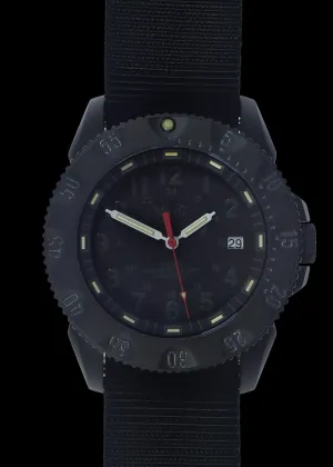MWC P656 Latest Model Titanium Tactical Series Watch with Subdued Dial, GTLS Tritium and Ten Year Battery Life (Date Version)