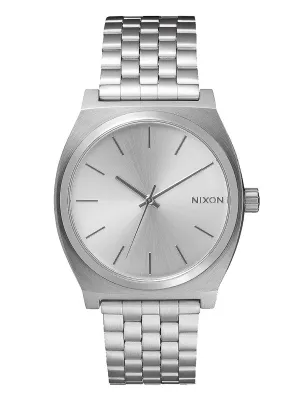 NIXON TIME TELLER - ALL SILVER WATCH