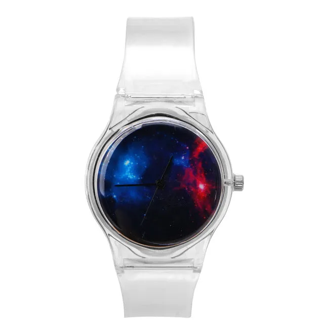 Novelty Watches Cartoon 13 Styles in a Sport Watch with Transparent Plastic Band for Boy or Girl