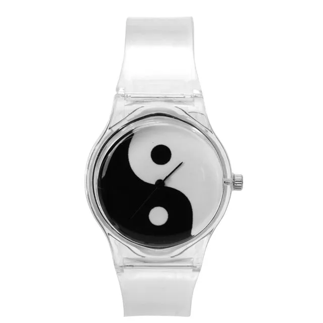Novelty Watches Cartoon 13 Styles in a Sport Watch with Transparent Plastic Band for Boy or Girl