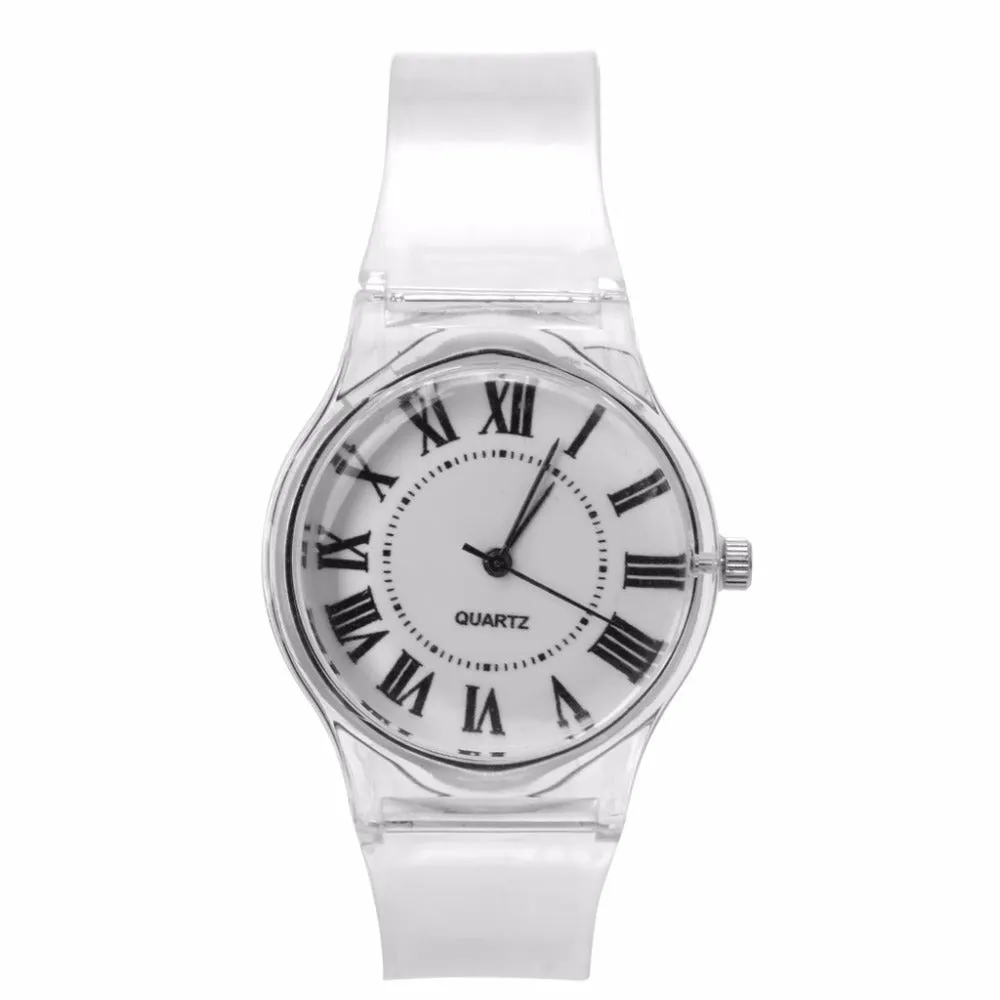 Novelty Watches Cartoon 13 Styles in a Sport Watch with Transparent Plastic Band for Boy or Girl